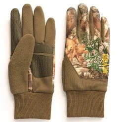 Jacob Ash Stretch Fleece Gun-Cut Mens Gloves Hunting