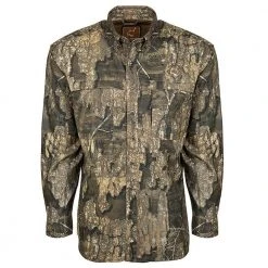 Turkey Hunting Drake Waterfowl Ol' Tom Mesh Back Flyweight Shirt With Spline Pad