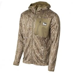Hunting Banded Hooded Mid Layer Fleece Jackets