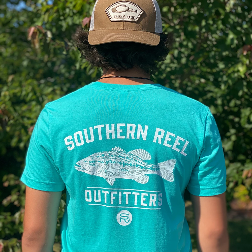 Southern Reel Outfitters Logo And Bass Short Sleeve T-Shirts SRO Apparel 2 Southern Reel Outfitters Logo And Bass Short Sleeve T-Shirts SRO Apparel